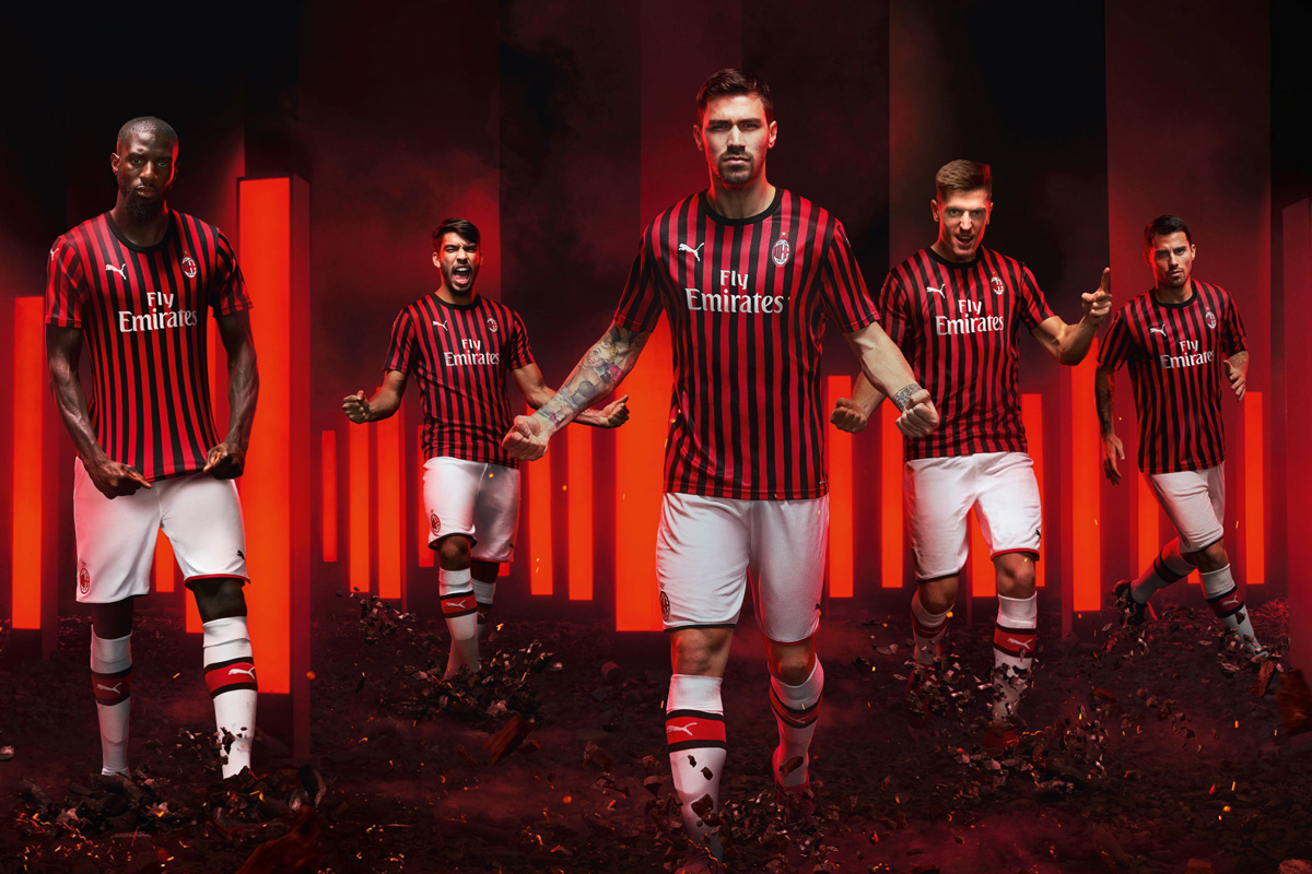 AC Milan nova atualização equipamento de visitado